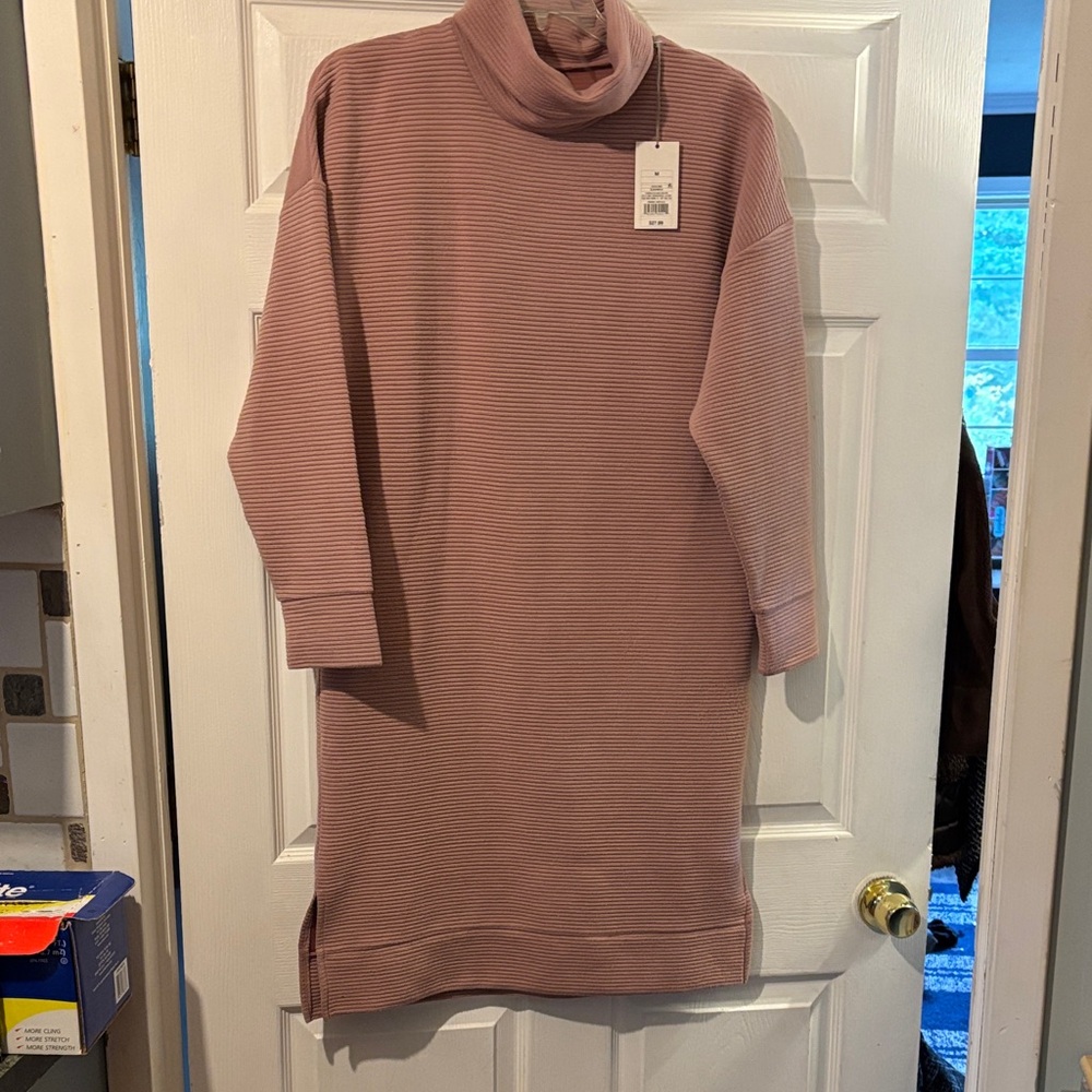 a new day Blush Ribbed sweater dress
